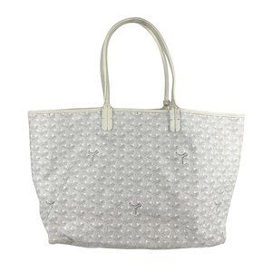 GOYARD White Coated Canvas Pouch